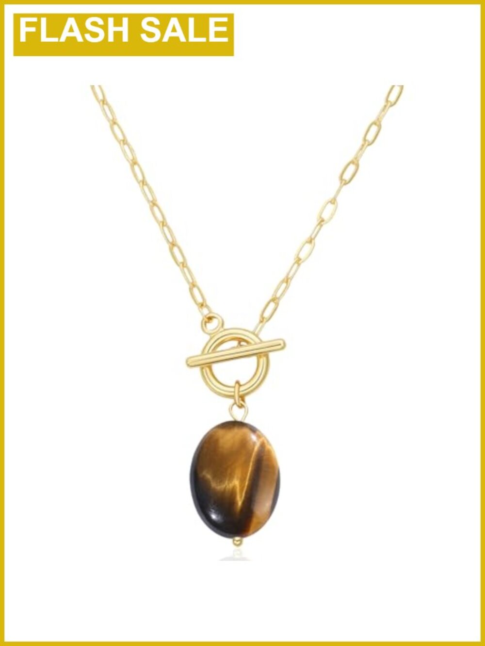 Baroque Pearl Necklace Women 14K Gold Silver Plated Gemstone Pendant